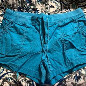 a.n.a Blue Cargo Shorts Lightweight Cotton